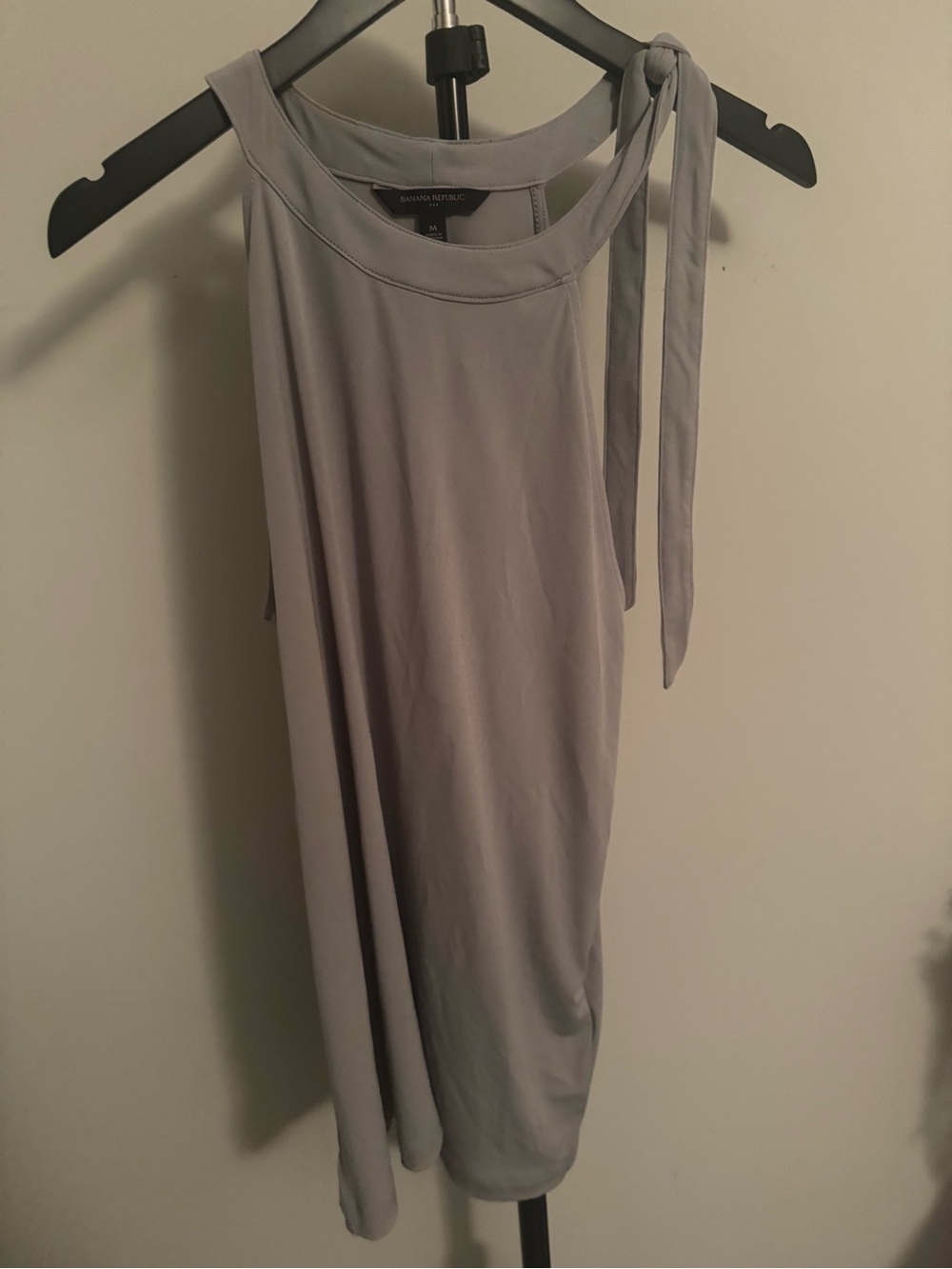 Banana Republic Light Gray Shoulder Tie Tunic NWT